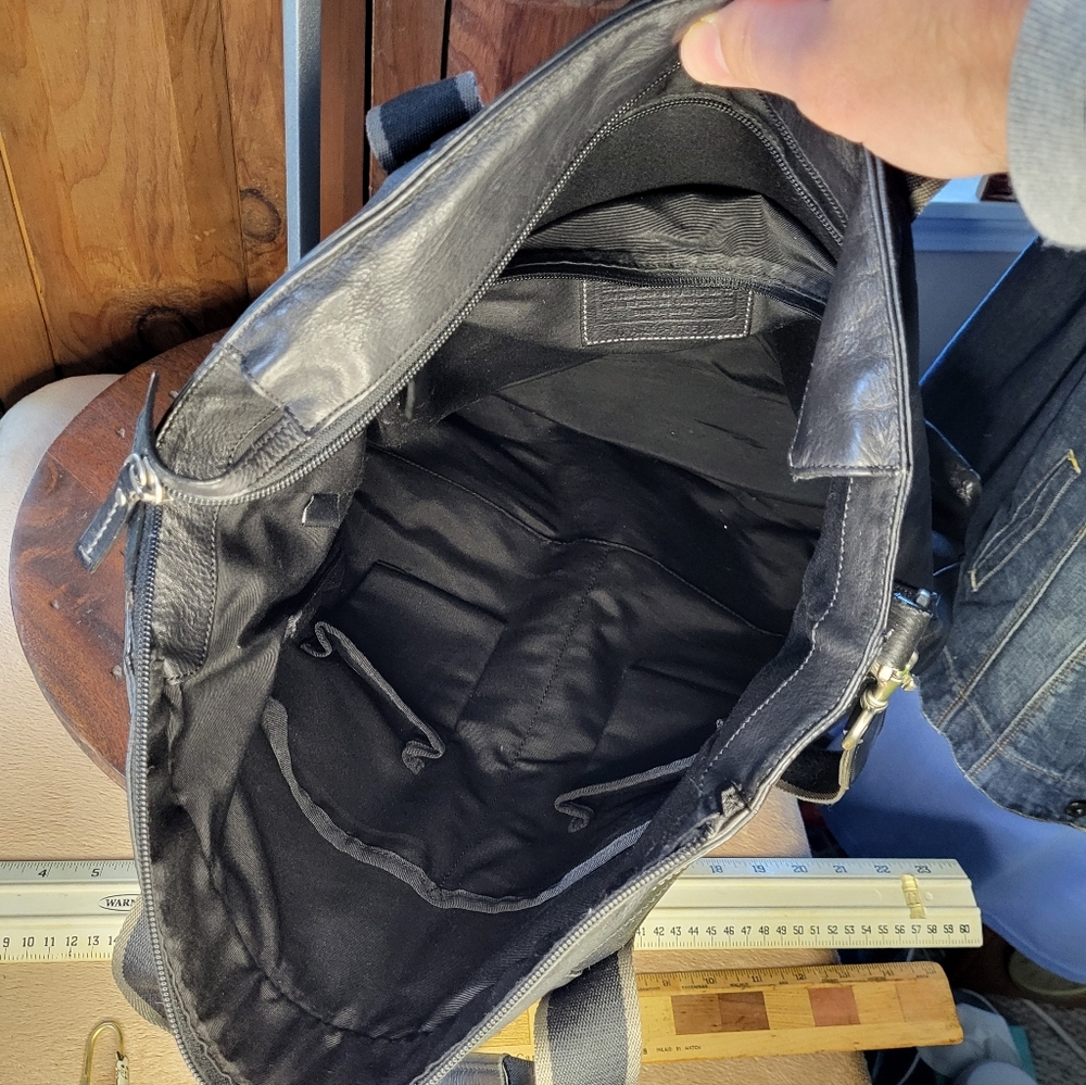 Coach Black Hudson Leather Tote Bag - Picture 17 of 17